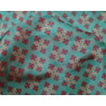 thumbnail image 4 of oneOone Silk Tabby Fabric Floral Block Fabric Prints By Yard 42 Inch Wide, 4 of 4