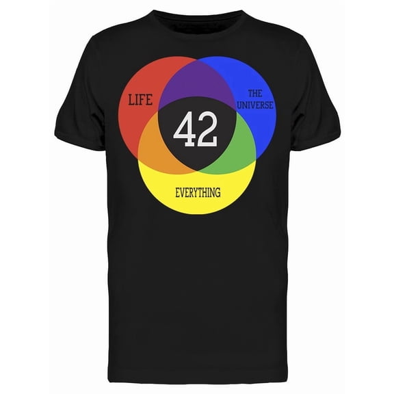 Life The Universe Everything Tee Men's -Image by Shutterstock