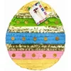 2- D Easter Egg Pinata with Gold Glitter Accents Easter Theme Party Pinata Easter Gender Reveal Party