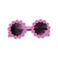 thumbnail image 2 of Frwgonr Sunglasses for Kids Round Flower Cute Glasses UV Protection Children Girl Boy Purple, Size 2T-12, 2 of 4