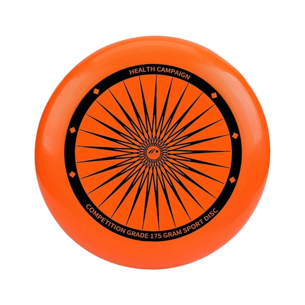 Disco volador portátil de 11 pulgadas de diámetro, accesorio deportivo profesional para Navidad. Naranja