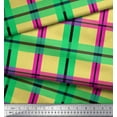thumbnail image 3 of Soimoi Silk Fabric Check Check Print Fabric by Yard 42 Inch Wide, 3 of 3