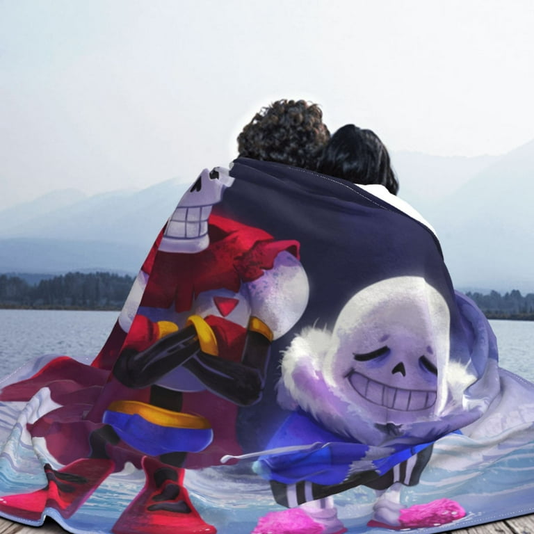 Undertale Papyrus Sans Blanket Cozy Ultra-Soft Micro Flannel