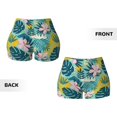 thumbnail image 5 of Picia Tropical Floral Printed Workout Shorts for Women Seamless Scrunch Butt Lifting High Waisted Yoga Gym Booty Running Moisture-wicking Short Pants-, 5 of 9
