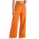 thumbnail image 5 of Pantalones casuales rectos para mujer: bolsillos laterales, para todas las estaciones, poliéster, color liso básico, tallas S-XXL, 5 of 5