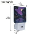 thumbnail image 4 of Yayeee LED Plug in Night Light for The Home with Auto Dusk to Dawn Light Sensors, 2 Pack, Purple Street, 4 of 6