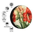 thumbnail image 4 of Pofeuu Vibrant Amaryllis Flowers Print Spare Tire Wheel Cover for Car Truck SUV Camper Universal Fit Spare Tire Cover RV Spare Tire Covers-15 inch, 4 of 6