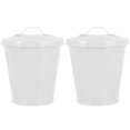 thumbnail image 1 of Shisuyan 2pcs Small Trash Can Desktop Garbage Bin Multipurpose Storage Buckets Garbage Containers, 1 of 8