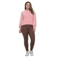 thumbnail image 6 of Women's Active Fleece Lined High Waisted Leggings, Coffee, 3XL, 1 PC, 6 of 7