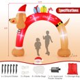 thumbnail image 2 of Infans 8FT Inflatable Christmas Dachshund Arch Yard Decoration w/ LEDs & Air Blower, 2 of 7