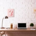thumbnail image 2 of Stupell Industries Female Symbol Fashion Modern Pink Textured Design Wall Plaque Art by Daphne Polselli, 2 of 2