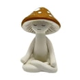thumbnail image 3 of Estatua de hongo de resina, escultura de mesa decorativa, figura de hongo de meditación para uso en exteriores, interiores y exteriores., 3 of 8