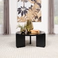 thumbnail image 2 of Cordova Round Solid Wood Coffee Table Black, 2 of 5
