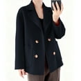 thumbnail image 4 of Felirenzacia Women's Blazer Jacket, Double Breasted Winter Cropped Coat, Work Short Trench Overcoat for Women, 4 of 6