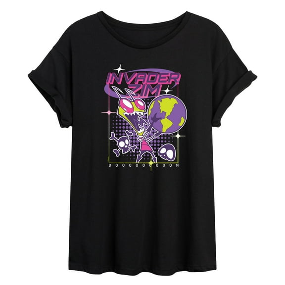 Invader Zim - Y2K - Women's Oversized Graphic T-Shirt