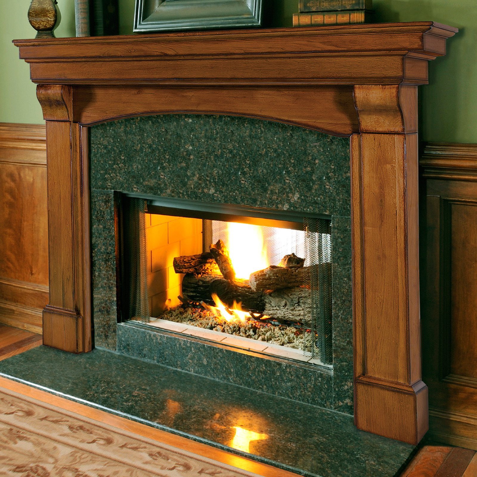 Pearl Mantels Blue Ridge Arched Fireplace Surround Com