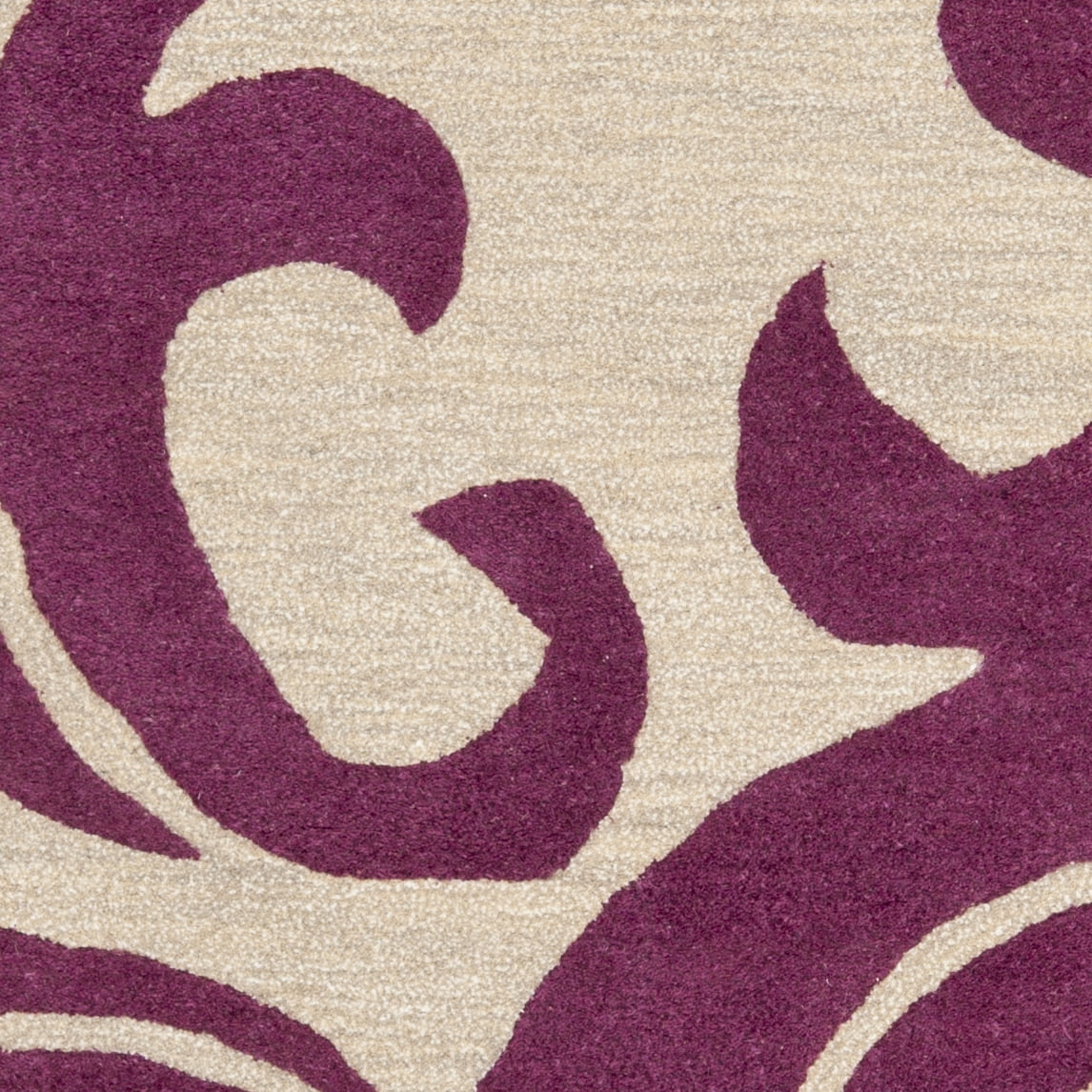 SAFAVIEH Soho Blair Floral Wool Area Rug, Purple/Beige, 7'6" x 9'6"