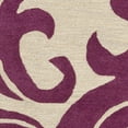 thumbnail image 3 of SAFAVIEH Soho Blair Floral Wool Area Rug, Purple/Beige, 6' x 6' Square, 3 of 4