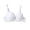 White-04, variant on Perfectbot Women's Lace Push Up Bra Underwire Padded Balconette Plunge Bra for Everyday Wear