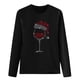 thumbnail image 4 of Tops de mujer Camisas Blusas Elegantes Camisas casuales de manga larga Cuello redondo de Navidad Ajuste ligero Túnica de otoño Top Otoño Odeerbi ODB-5, 4 of 6