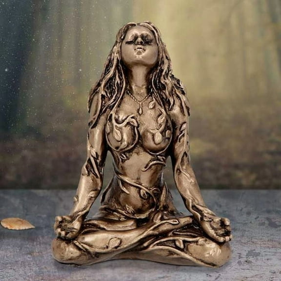BUF Home Decor Mini Mother Earth Gaia Statue Resin Meditation Figurines Home Decoration Crafts Ornaments Mother's Day Gift