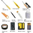 thumbnail image 3 of Network Installations or Repairs Tool Kit,with Screwdrivers Metal Pliers Tweezers Digital Multimeter DIY Home Household Toolkits  Wire cutter for Daily Repair and Maintenance （17 in 1）, 3 of 9