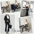 thumbnail image 6 of Beaisland Women's Plus Size Maternity Pants Casual Stretchy Comfy Lounge Leggings Over The Belly Yoga Work Dress Pants with Pockets 3-Pack, 6 of 9