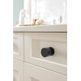 thumbnail image 2 of Amerock Balata 1-1/8 inch (29mm) Diameter Matte Black Cabinet Knob, 2 of 6