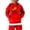 Red, variant on OSOLU Toddler American Football Sports Teen Sweatshirt Vintage Fashion Sports Retro Kids Boys Girls Rugby Pullover Hoodie Newborn Soft Dailywear, 9-10 Years