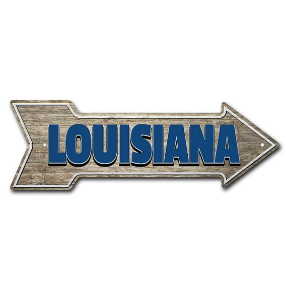 SignMission P-ARROW10-999767 30 in. Louisiana Arrow Sign