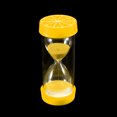 thumbnail image 3 of Reloj de arena con diseño de frutas, temporizador de arena, 30 minutos, decoración de escritorio de cristal de arena (amarillo), 3 of 9