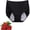 Black, variant on High Waist Plus Size Cotton Leak-Proof Physiological Underwear, High Waist Cotton Tummy Control