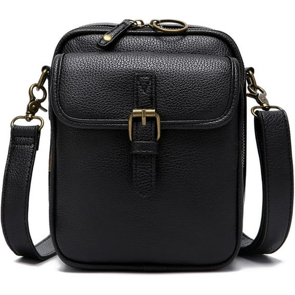 Leather Crossbody Bags for Women Anti-Theft Vegan Purse with Card Slots, Travel Shoulder Bag, Waterproof Crossbody Purse