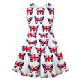 thumbnail image 4 of LOVZFMLL Robe de Princesse Imprimée pour Enfants et Filles de 4 à 14 Ans, Manches Longues, Col Rond, 4 of 7