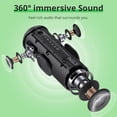 thumbnail image 4 of Tronsmart T8 Portable Bluetooth 5.3 Speaker, 40W 360° Surround Deep Bass, TWS, Custom EQ & RGB, IPX7 Waterproof, 18H for Outdoor - Black, 4 of 13