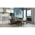thumbnail image 4 of Simpli Home Simeon Industrial Metal 30 inch Metal Bar Stool with Wood Seat in Cocoa Brown / Black, 4 of 12