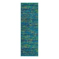 thumbnail image 3 of Unique Loom Calypso Collection Area Rug - Mento (2' x 6' Runner Navy Blue/Blue), 3 of 7