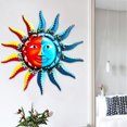 thumbnail image 3 of Muyoka Estatua de arte de pared de sol y luna de metal, 12.7 pulgadas, decoración de arte de pared de sol y luna de metal, escultura de arte de pared de sol y luna de metal creativo 3D, adorno colgant Muyoka Hogar, 3 of 7