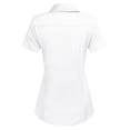 thumbnail image 5 of Zeagoo Womens Cotton Button Down Fitted Button Up Server Uniform Shirt, 5 of 7
