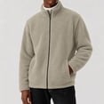 thumbnail image 3 of Stamzod Fleece Jacket for Men Stand Collar Zip Up Winter Coat Casual Warm Thick Sherpa Jackets with Pocket, 3 of 9