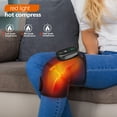 thumbnail image 2 of Heated Vibration Knee Massager, Heated Knee Pad  Hot Compress Vibration Massage Pain Relieving USB Charging for Knee Shoulder Arm, 2 of 9