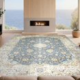 thumbnail image 2 of Design&I 4'x6' Ultra Soft Area Rug, Beige Vintage Traditional Distressed Scroll Border Boho Ornate None Fluffy Washable Non Shedding for Bedroom Living Room Home Office, 2 of 7