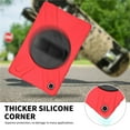 thumbnail image 6 of XYX Case for Samsung Galaxy Tab A7 10.4 inch SM-T500/SM-T505 with 360 Degree Rotating, Hand Strap, Shoulder Strap, Red, 6 of 7