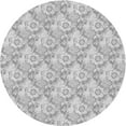 thumbnail image 1 of Ahgly Company Indoor Round Patterned Gunmetal Gray Area Rugs, 8' Round, 1 of 6