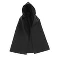 thumbnail image 4 of 1/12 Male Hoodie Cloak Stylish Action Figure Clothes for 6 inch Male Figures Black, 4 of 8