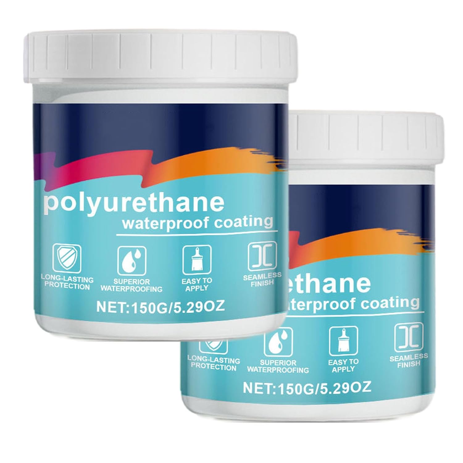 Firelye Polyurethane Waterproof Coating, Revestimiento impermeable de poliuretano, 150g Waterborne Polyurethane Waterproof Leak Repair Coating (2)