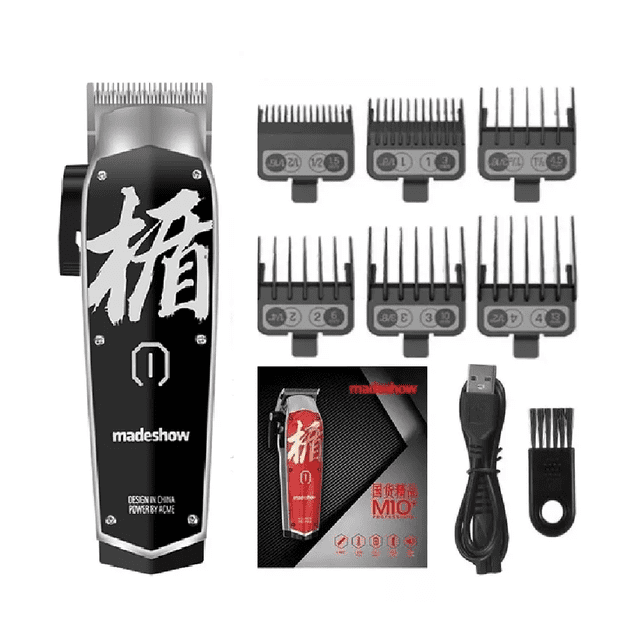 Cortadora de pelo Madeshow negra 100V/240V