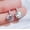 #2, variant on Women Square Large Cubic Zirconia 925 Silver Stud Dangle Drop Earrings-#4