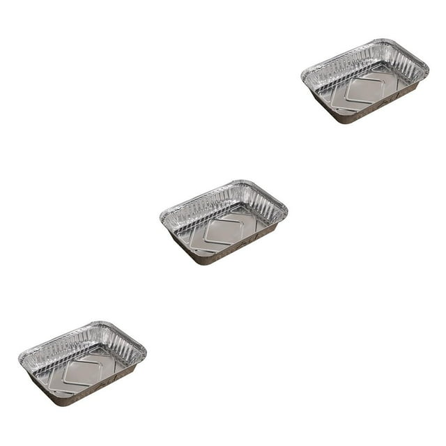 Advancent 10 piezas de sartenes de papel de aluminio, accesorios para el hogar, recipiente de comida de una sola vez, placa para hornear, sartén apilable Type1 NO1 Advancent CBP033385