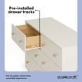 thumbnail image 5 of Storkcraft Texas 6 Drawer Dresser, Frosted Oat with Driftwood, 5 of 8